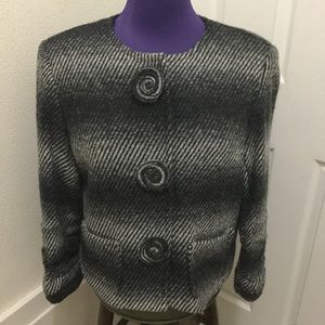 Super Cute Faux-Button Jacket. Funky and unique!